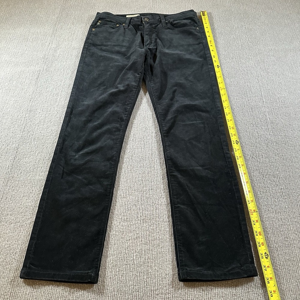 AG Adriano Goldschmied Jeans Womens 29 Black Premiere Skinny Straight Corduroy - Picture 9 of 10